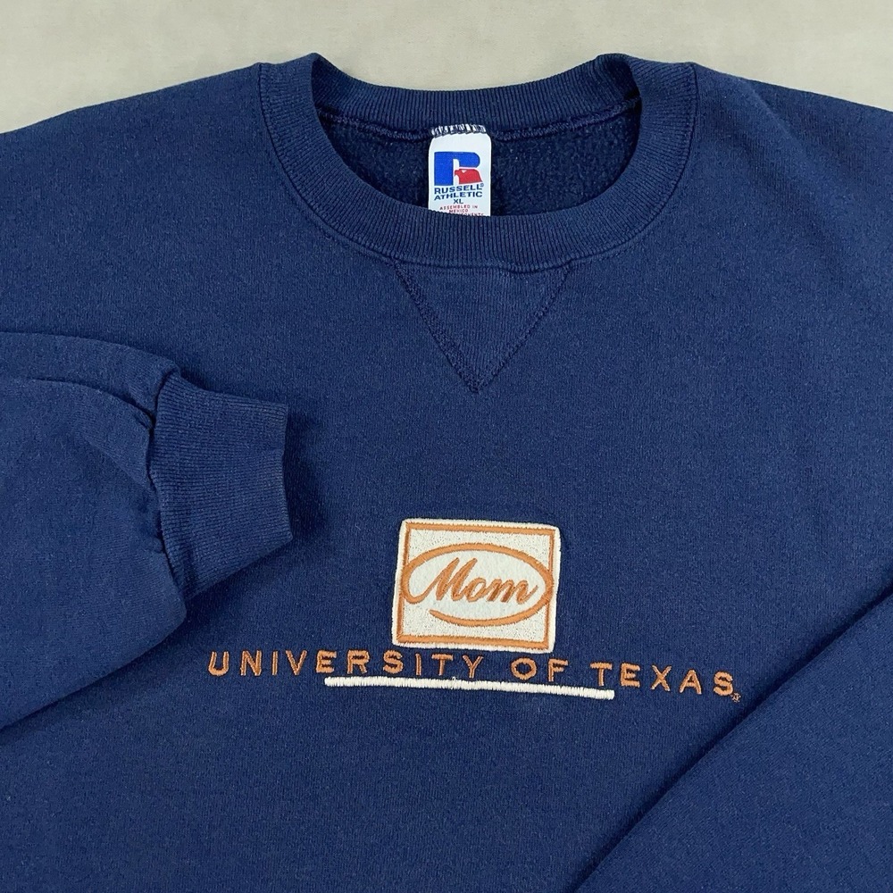 Vintage 90s Russell Athletic Texas‎ Longhorns Crewneck Sweatshirt Size XL NCAA